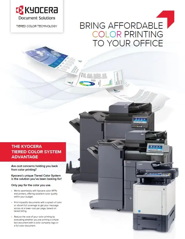 Kyocera, Software, Cost Control And Security, Tiered Color Monitor, Coastal Document Solutions
