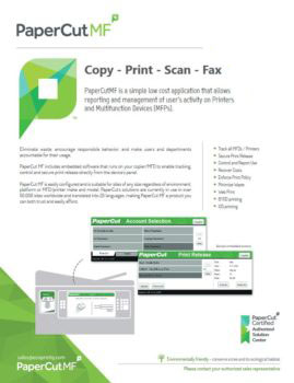 Papercut, Mf, Ecoprintq, Coastal Document Solutions